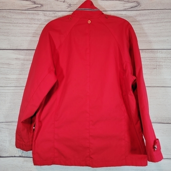 MACKINTOSH New England Vintage Zip Up Windbreaker Jacket Red Size Large - Picture 4 of 14